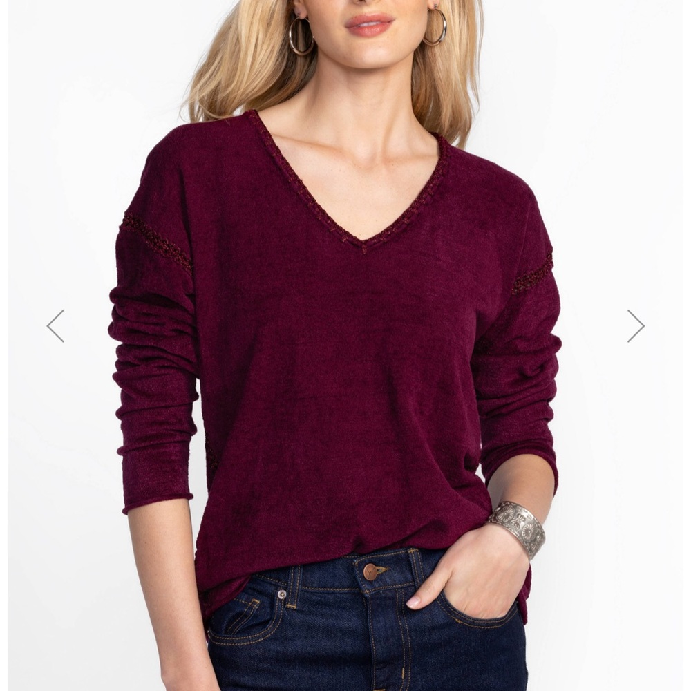 JOHNNY WAS THE CHENILLE CLASSIC WHIPSTITCH PULLOVER